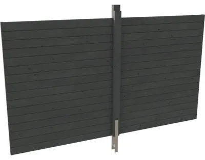 Produktbild von Rückwand Profilschalung SKAN HOLZ Friesland 363 x 330 cm schiefergrau
