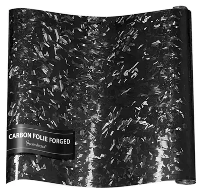 Immagine prodotto di Carta adesiva effetto fibra di carbonio forgiata, 150 x 30 cm, colore nero