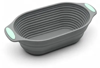 Immagine prodotto di Stampo ovale in silicone, grigio, da 29,9 cm, pieghevole, antiaderente e resistente al calore