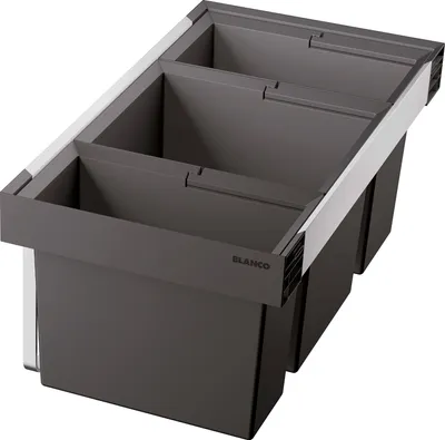 Produktbild von BLANCO FLEXON II 80/3 Mülltrennsystem Frontauszug / Kunststoff / Anthrazit / 30 & 9 & 16 Liter