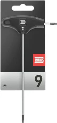 Produktbild von TORX® T-Griff Schraubendreher TX9, mit HybridTouch (INBUS® 70488)