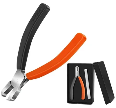 Produktbild von Nagelzange Fußnägel Rundkopf-Klinge Spezialstahl Starker Griff inkl. Etui & Feile
