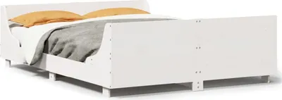 Immagine prodotto di vidaXL Letto in legno massiccio senza materasso bianco 150x200 cm in legno di pino
