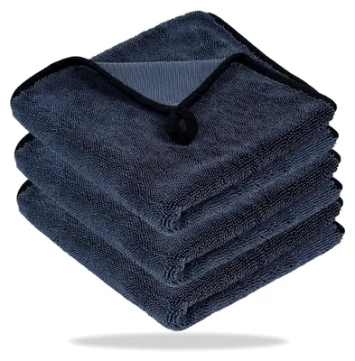 Produktbild von Shiny Wipes Bath XXL Trockentuch, Fast Dry Mikrofasertücher für Auto, Reinigungstuch für Duschkabine, Küche, Glas und Spiegel (40x60cm, 3 Stück)