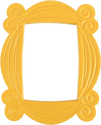 Productafbeelding van Wanddecoratie Deurkozijn - Decoratief Kijkgat Lijstje - Wandobject - Geel - Modern