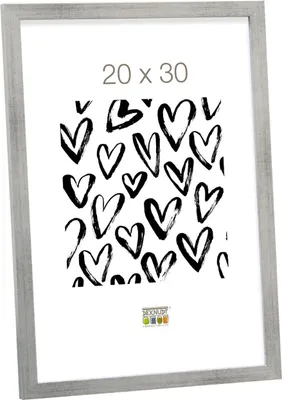 Immagine prodotto di Cornice in legno Deknudt S43AD1 argento 20x30 cm