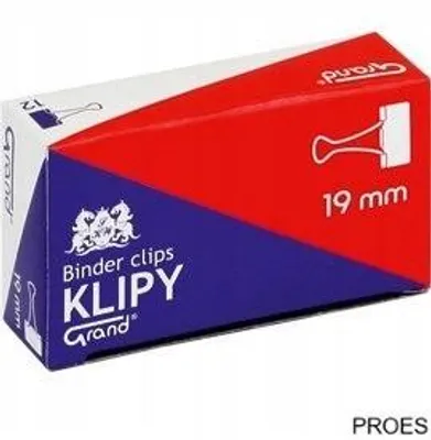 Produktbild von Grand Büroklammern 19mm 12 Stück Schwarz