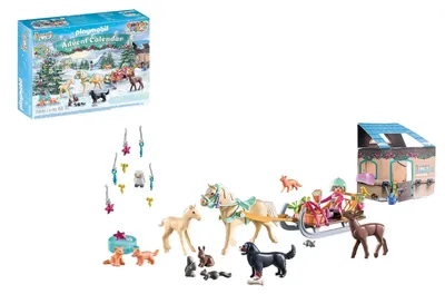 Obrázok produktu pre Adventný kalendár Kone pre Deti Vianočná Jazda na Saniach Horses of Waterfall Adventný kalendár Jazda na Saniach s Koňmi