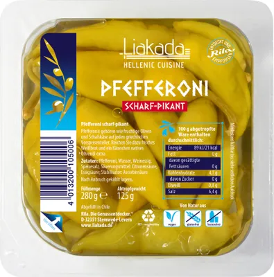 Zdjęcie produktu dla Liakada Pfefferoni scharf ATG 125g