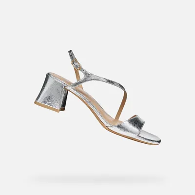 Produktbild von Geox Silberne Damensandalen New Eraklia 50 T01 39,5