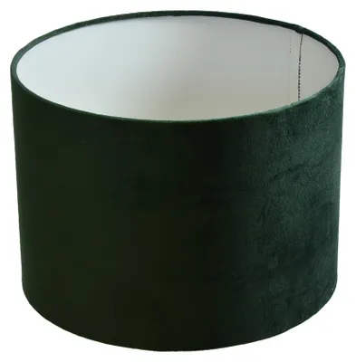 Produktbild von Lampenschirm Ø 25 x 18 cm grün Velour Zylinderförmig