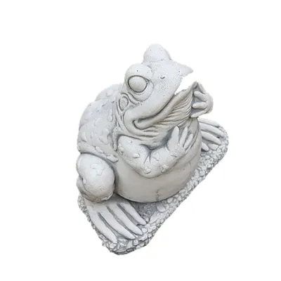 Produktbild von Schöner Wasserspeier Kröte zur Gartengestaltung, aus Steinguss Neu Frostfest Witterungsbeständig, Tierfigur zur Gartendekoration PO-447