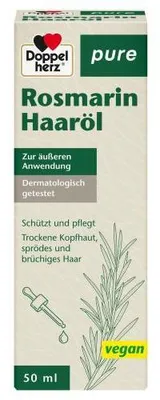 Immagine prodotto di Olio per capelli al rosmarino doppio cuore puro 50 ml