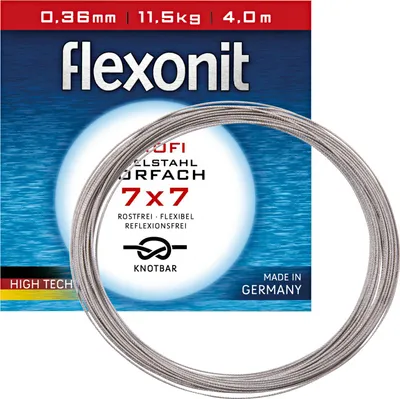 Produktbild von flexonit D.N.A. Meterware 4m 6,8kg Stahlvorfach