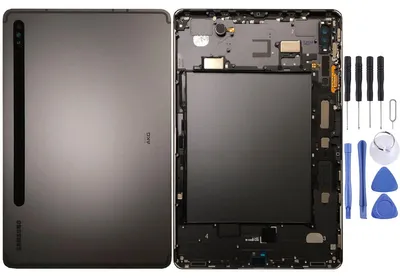 Image de Couvercle de batterie Samsung GH82-23570A pour Galaxy Tab S7 T870 WIFI, noir, neuf, pour réparation