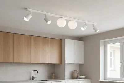 Zdjęcie produktu dla Lampa wisząca ANDI biała 6xGU10x15W metal wym:12x120x14cm IP20 Kaja