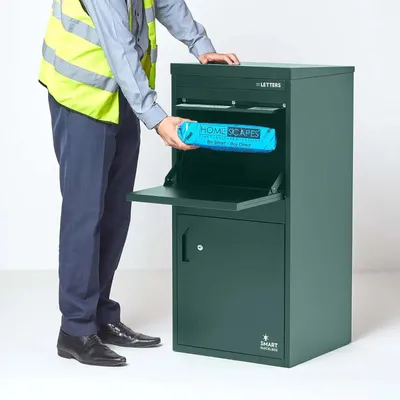 Obrázek produktu pro SMART PARCEL BOX™ Extra velká poštovní schránka na balíky, zadní a přední vyjmutí, zelená