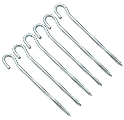 Produktbild von High Peak - Zelt-Häringe 6er-Pack MR1591 (Einheitsgröße) (Silber)