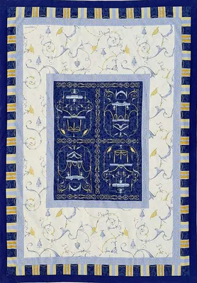 Produktbild von Bassetti Oplontis Plaid Blau 155 × 220 cm