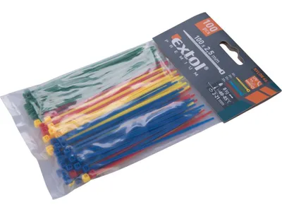 Obrázek produktu pro Pásky na vodiče, 2,5x100mm, 100ks, barevné