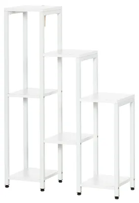 Immagine prodotto di Outsunny Supporto per piante con 7 ripiani Scaffale per piante da interno esterno Bianco