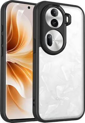 Immagine prodotto di Custodia per Oppo Reno11 Pro cover posteriore trasparente con cornice in TPU, antiurto Nero