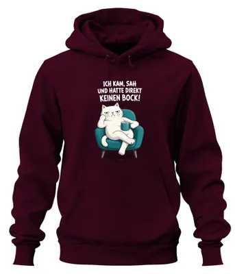 Obrázek produktu pro Mikina s kapucí "Statement Sarkasmus", barva vínová, velikost 3XL