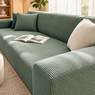 Produktbild von Stretch-Sofaüberzug für Ecksofas, rutschfest