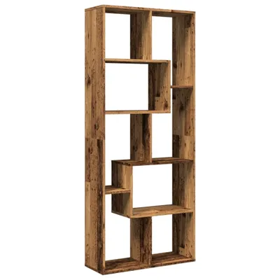 Image de vidaXL Bibliothèque de séparation aspect bois ancien 67x25x161,5 cm
