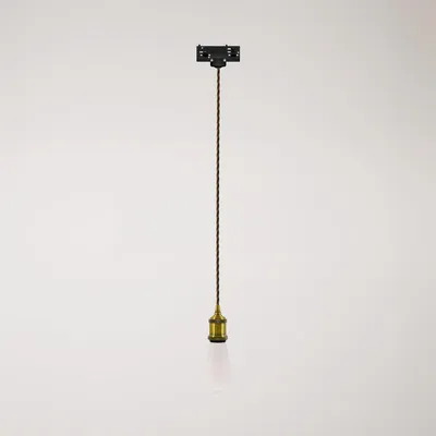 Immagine prodotto di Creative Cables - Lampada a sospensione vintage per binari con cavo trecciato -lampadina inclusa