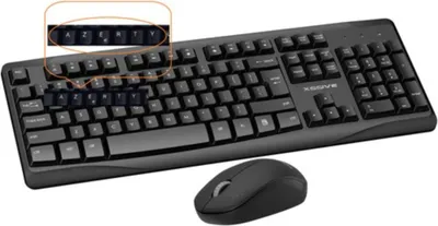 Obrázek produktu pro Bezdrátová klávesnice Bluetooth QWERTY + sada bezdrátové myši
