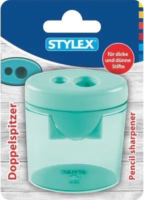 Immagine prodotto di Stylex - Affilatoio doppio con scatola per affilatoi - 1 pezzo