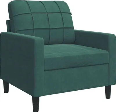Image de Fauteuil Vert foncé 60 cm Velours