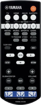 Produktbild von Originale Yamaha ZP807800 Fernbedienung für YSP-1600