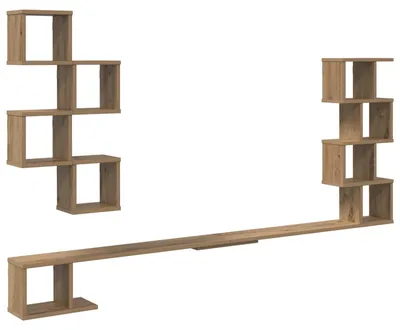 Produktbild von vidaXL Wandmontiertes TV-Regal Artisan-Eiche 180 x 15 x 94 cm