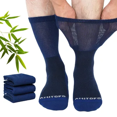 Produktbild von Diabetikersocken für Damen und Herren aus Bambus, 3 Paar, Größe 39-50