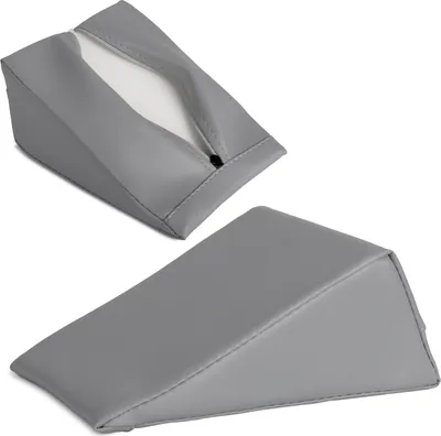 Produktbild von Habys Lagerungskeil, für Massage und Therapie | Lagerungskissen, Lagerungsmaterial | Physiotherapie, Orthopädisch | 20x15x10cm | Grau