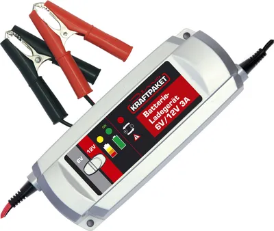 Produktbild von Dino Kraftpaket Batterieladegerät 6V 12V 3A Kfz Auto Motorrad Batterie Ladegerät