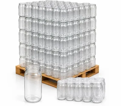 Produktbild von 480x Einmachglas 900ml TO82 Halbpalette für Honig Marmelade Vorrat