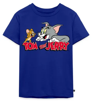 Produktbild von Spreadshirt Tom Und Jerry Fang Mich Doch Kinder Premium T-Shirt, 134/140 (8 Jahre), Royalblau
