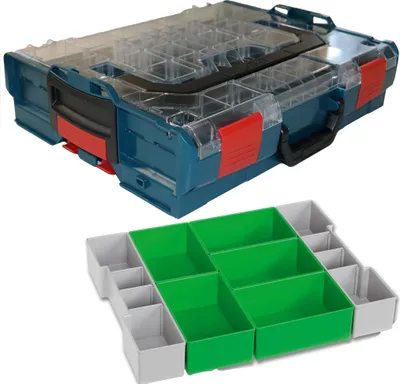 Two storage containers are shown, one stacked on top of the other.