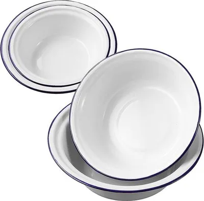 Obrázek produktu pro Čtyři smaltované odměrky s mísou a stupnicí
