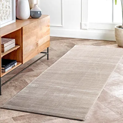 Produktbild von Teppich Wohnzimmer Kurzflor Einfarbig Modern 3D Struktur Magie des Lichtes Kollektion Lima Beige 120x170 cm