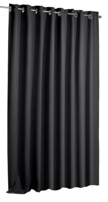 Produktbild von Verdunklungsvorhang schwarz Ösen 135x175 cm Vorhang blickdicht Gardine