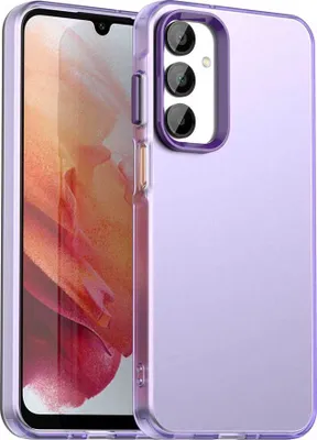 Produktbild von Handyhülle für Samsung Galaxy A55 5G Schlank Durchscheinend Matt Stoßfest Schutzhülle Lila