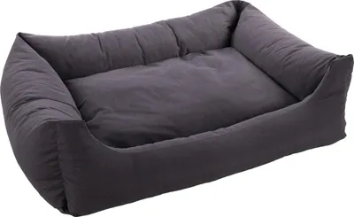 Produktbild von Flamingo Hundebett Panama rechteckig dunkelgrau, Maße: 120 x 95 x 37 cm