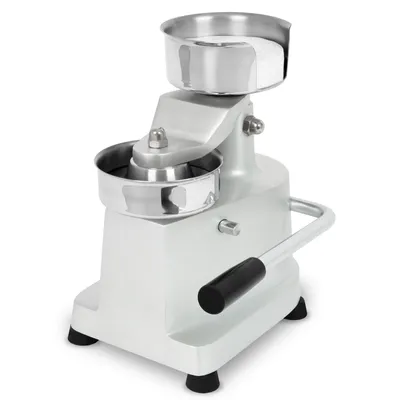 Productafbeelding van VERTES Hamburgerpers, burgerpattypers van roestvrij staal. Professionele productie van burgerpatties met een diameter van 10 cm. Gemakkelijk te bedienen hendelmechanisme