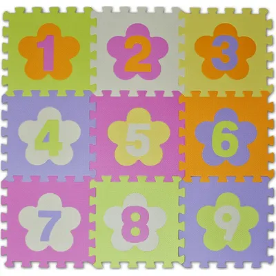 Produktbild von PADU Schaumstoffpuzzle 9 Stück Zahlen