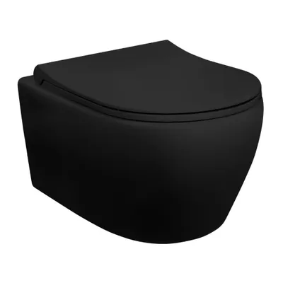 Produktbild von Aloni Design Hänge-WC mit Taharet/Bidet/Hygienedüse Schwarz matt