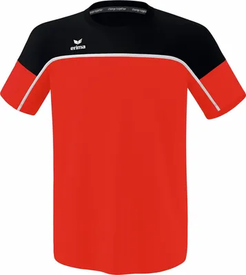 Productafbeelding van erima CHANGE T-shirt, maat L, rood/zwart/wit
